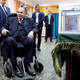 Algeria's President Abdelaziz Bouteflika looks at journalists after casting his ballot during the parliamentary election in Algiers, Algeria, May 4, 2017.